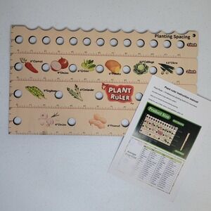 Wooden Plant Ruler Garden Marker Seed Dibber Planting Spacing Tool